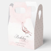 Blush roze Waterverf vlinder elke dag Bedankdoosjes (Geopend)