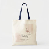 Blush roze Waterverf vlinder elke dag Tote Bag (Voorkant)