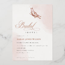 Blush Roze Waterverf Vlinder Vrijgezellenfeest