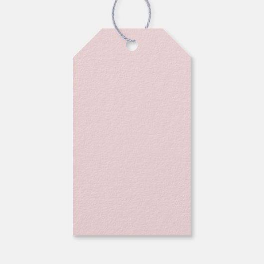 Blush Roze Waterverf Vrijgezellenfeest Bedankt Gif Cadeaulabel (Achterkant)