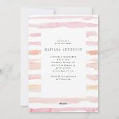 Blush roze waterverf vrijgezellenfeest feestdagenkaart (Achterkant)