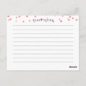 Blush roze, Waterverf Vrijgezellenfeest Recipkaart Briefkaart (Achterkant)