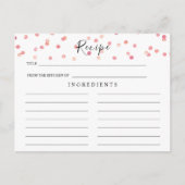 Blush roze, Waterverf Vrijgezellenfeest Recipkaart Briefkaart (Voorkant)