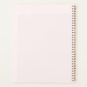 Blush roze Waterverf vrouwelijke make-up artist Op Planner (Achterkant)