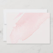 Blush Roze Waterverf Was de datum opslaan Save The Date (Achterkant)
