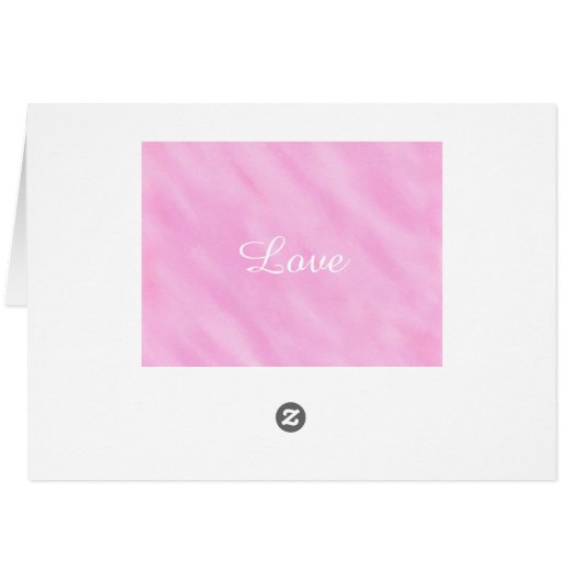 Blush roze Waterverf wedloop Kaarten (Achterkant Horizontaal)