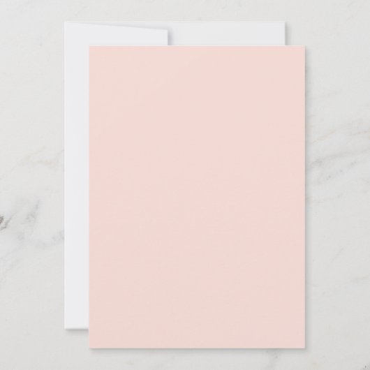 Blush Roze Waterverf x Gouden Spletters Baby showe Kaart (Achterkant)