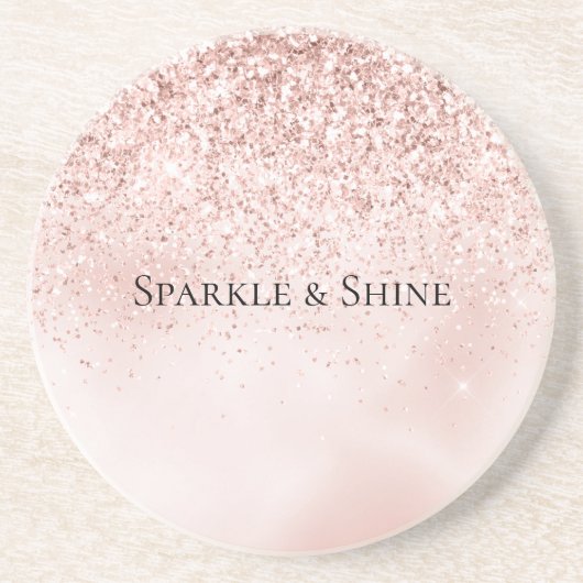  Blush roze Waterverf Zandsteen Onderzetter (Voorkant)