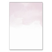 Blush Roze Waterverven Zwart Script Bruiloft Kaart (Achterkant)