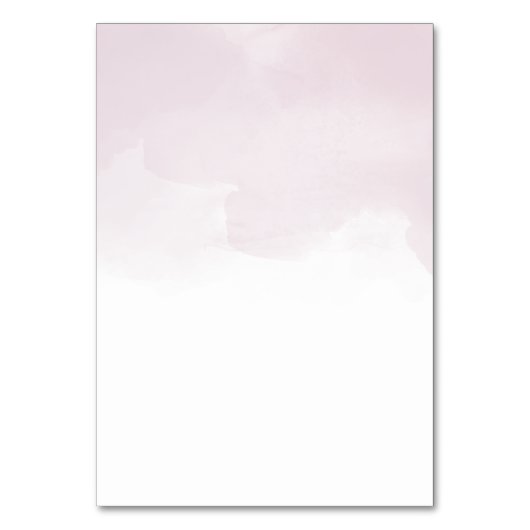 Blush Roze Waterverven Zwart Script Bruiloft Kaart (Achterkant)