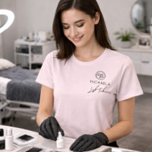 Blush Roze Werknemersnaam Zakelijk Logo Wimpers