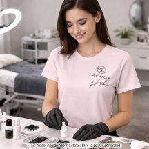 Blush Roze Werknemersnaam Zakelijk Logo Wimpers