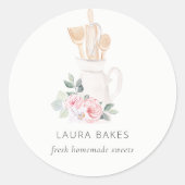 Blush roze whisky spp. ronde sticker (Voorkant)