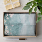 Blush Roze Wildbloemen en bergen Decoupage Tissuepapier (Geschenk)