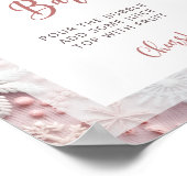 Blush Roze Winter Mom-osa Bar Poster (Hoek)