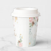 Blush roze winter onederland meisje verjaardag papieren bekers (Rechts)