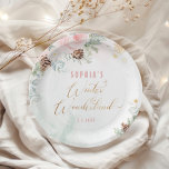 Blush roze winter wonderland meisje verjaardag papieren bordje<br><div class="desc">Blush roze winter wonderland meisje birthday Paper Borden Overeenkomende items zijn beschikbaar.</div>