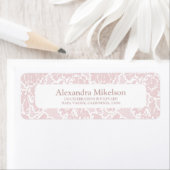 Blush Roze Wit Chinoiserie Bloemen Vrijgezellenfee Etiket (Insitu)