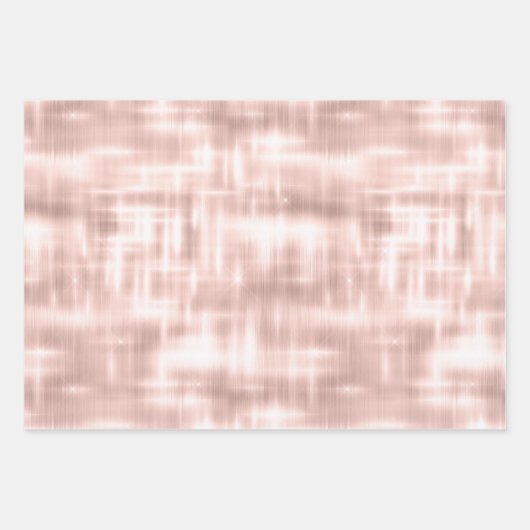 Blush Roze Wit Glam Inpakpapier Vel (Voorkant)