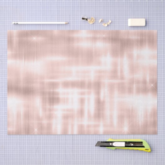 Blush Roze Wit Glam Tissuepapier (Craft)