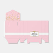 Blush Roze Wit Goud Hart Party Favor Bruiloft Bedankdoosjes (Uitgevouwen)