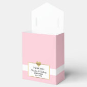 Blush Roze Wit Goud Hart Party Favor Bruiloft Bedankdoosjes (Geopend)