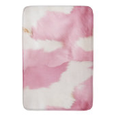 Blush Roze Wit Goud Koeienhuid Animal Badmat (Voorkant Verticaal)