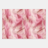 Blush Roze Wit Goud Koeienhuid Animal Inpakpapier Vel (Voorkant 3)