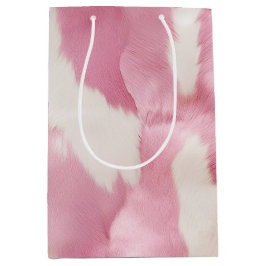 Blush Roze Wit Goud Koeienhuid Animal Medium Cadeauzakje