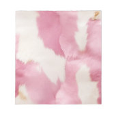 Blush Roze Wit Goud Koeienhuid Animal Notitieblok (Voorkant)
