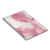 Blush Roze Wit Goud Koeienhuid Animal Notitieboek (Rechterzijde)