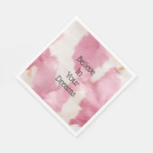 Blush Roze Wit Goud Koeienhuid Animal Servet (Hoek)