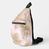 Blush roze wit goud koninklijke pauw vogel