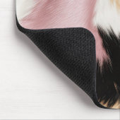 Blush Roze Wit Goud Zwart Koeienhuid Dier Muismat (Hoek)