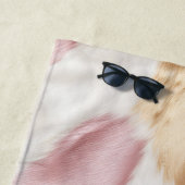 Blush Roze Wit Goud Zwart Koeienhuid Dier Strandlaken (In situ)