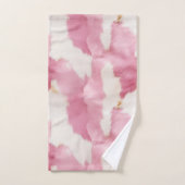 Blush Roze Wit Koeienhuid Dier Bad Handdoek (Handdoek)