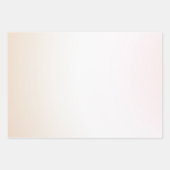 Blush Roze Wit Peach Ombre Goud Confetti Inpakpapier Vel (Voorkant 3)