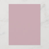 Blush Roze Wit Rose Bloemen Bruiloft Gast Details Informatiekaartje (Achterkant)