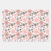 Blush Roze & Wit Wintersport Inpakpapier Vel (Voorkant 3)