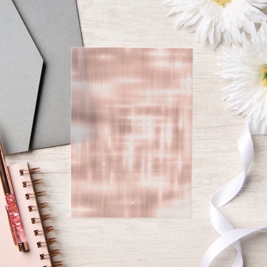 Blush roze witte Abstracte strepen bruiloft Vellum Uitnodigingen (Huwelijk)