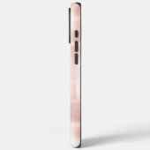  Blush Roze Witte Abstracte Strepen Case-Mate iPhone Case (Achterkant / Links)