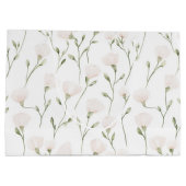 Blush Roze Witte Bloemen Verjaardag Groot Cadeauzakje (Achterkant)