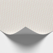Blush Roze Witte Diamanten op Crème Wrapping Paper Cadeaupapier (Hoek)