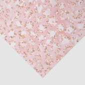 Blush roze witte glitter luipaard afdrukken        tissuepapier (Detail)