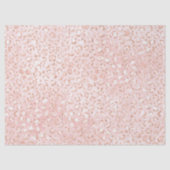 Blush roze witte glitter luipaard afdrukken tissuepapier (Voorkant)