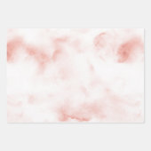 Blush Roze Witte Glitter Zebra Gouden Confetti Inpakpapier Vel (Voorkant 2)