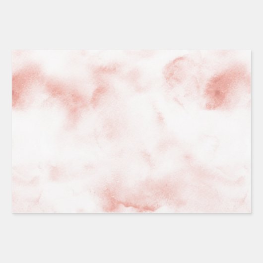 Blush Roze Witte Glitter Zebra Gouden Confetti Inpakpapier Vel (Voorkant 2)