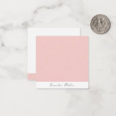 Blush roze witte handschrift Moderne Sjabloon (Voorkant / Achterkant in situ)