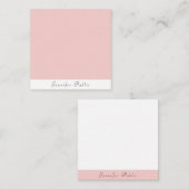 Blush roze witte handschrift Moderne Sjabloon (Voorkant / Achterkant)