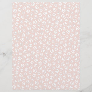 Blush roze witte pagina printplaat plakpapier